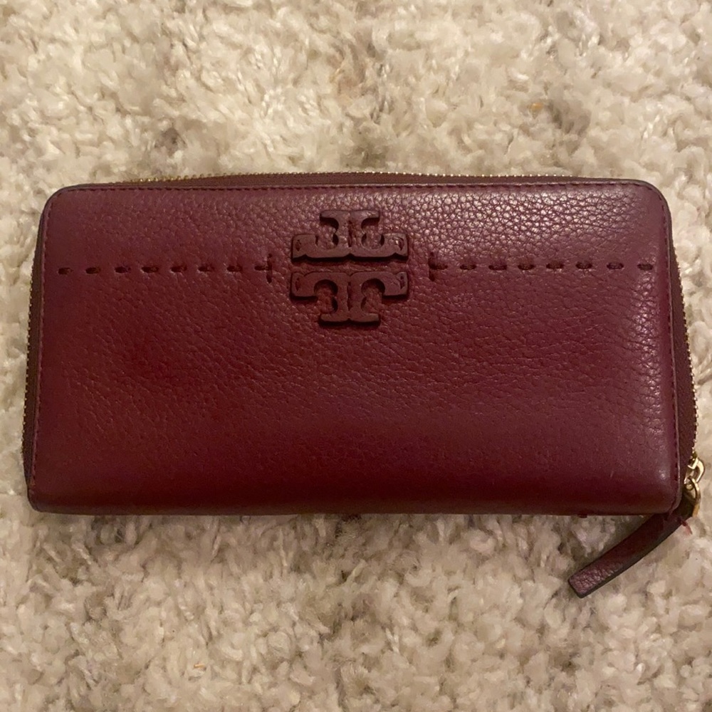 Like new Tory Burch Wallet - purple in color